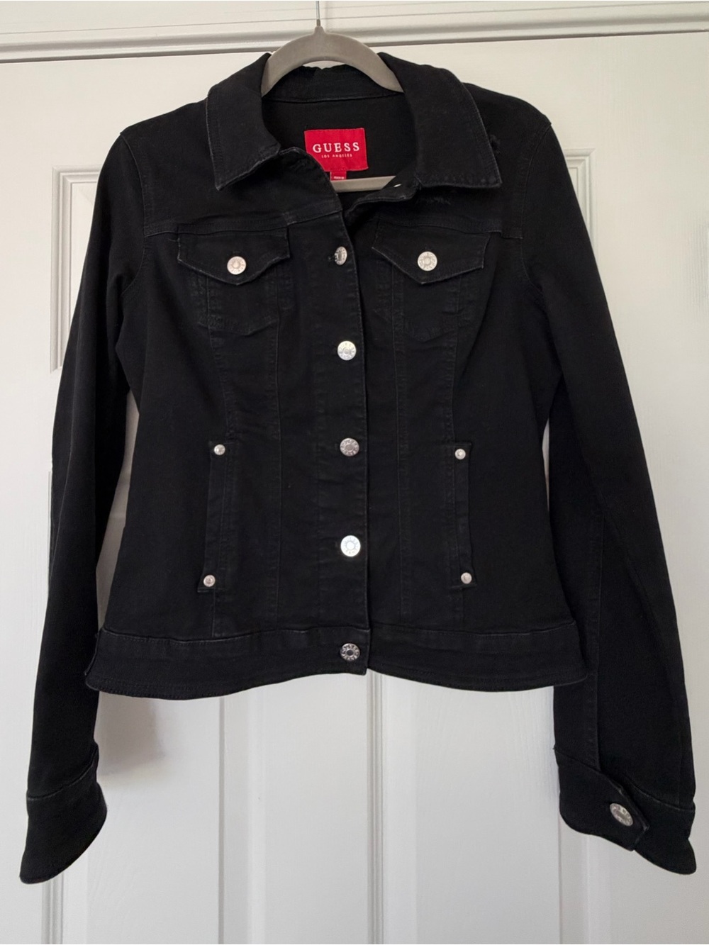 GUESS Black Denim Jean Jacket